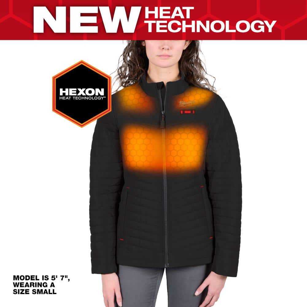 Milwaukee Women’s 2X-Large M12 12V Lithium-Ion Cordless AXIS Black Heated Jacket Kit with (1) 3.0 Ah Battery and Charger