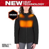 Milwaukee Women’s 2X-Large M12 12V Lithium-Ion Cordless AXIS Black Heated Jacket Kit with (1) 3.0 Ah Battery and Charger