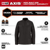 Milwaukee Women’s 2X-Large M12 12V Lithium-Ion Cordless AXIS Black Heated Jacket Kit with (1) 3.0 Ah Battery and Charger