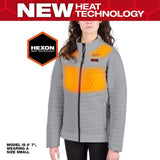 Milwaukee Women’s X-Large M12 12V Lithium‑Ion Cordless AXIS Gray Heated Jacket Kit with (1) 3.0Ah Battery & Charger