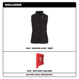 Milwaukee Women’s X-Large M12 12V Lithium-Ion Cordless AXIS Black Heated Vest (Vest Only)
