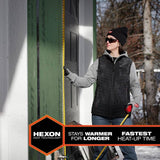 Milwaukee Women’s Large M12 12-Volt Lithium-Ion Cordless AXIS Gray Heated Vest Kit with (1) 2.0Ah Battery and Charger