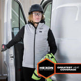 Milwaukee Women’s Large M12 12-Volt Lithium-Ion Cordless AXIS Gray Heated Vest Kit with (1) 2.0Ah Battery and Charger