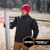 Milwaukee M12 TOUGHSHELL Heated Jacket Kit, Men’s Large, 12V Red with (1) 3.0Ah Battery & Charger