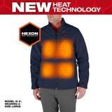 Milwaukee Men’s Medium M12 12V Lithium-Ion Cordless TOUGHSHELL Blue Heated Jacket Kit with 3.0Ah Battery & Charger