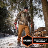 Milwaukee M12 QuietShell Camo Heated Jacket Kit, Men’s X-Large (12V, 3.0Ah Battery & Charger)