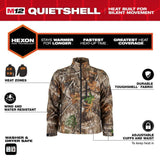 Milwaukee Men's Small M12 12V Lithium-Ion Cordless QUIETSHELL Camo Heated Jacket with (1) 3.0 Ah Battery and Charger