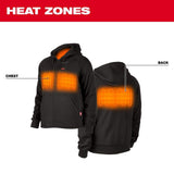 Milwaukee Men’s Medium M12 12-Volt Lithium-Ion Cordless Red Heated Hoodie (Jacket & Battery Holder Only)