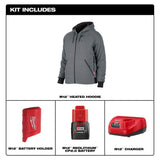 Milwaukee M12 Men’s Heated Hoodie, Large, 12-Volt Lithium-Ion Cordless, Green (Jacket & Battery Holder Only)