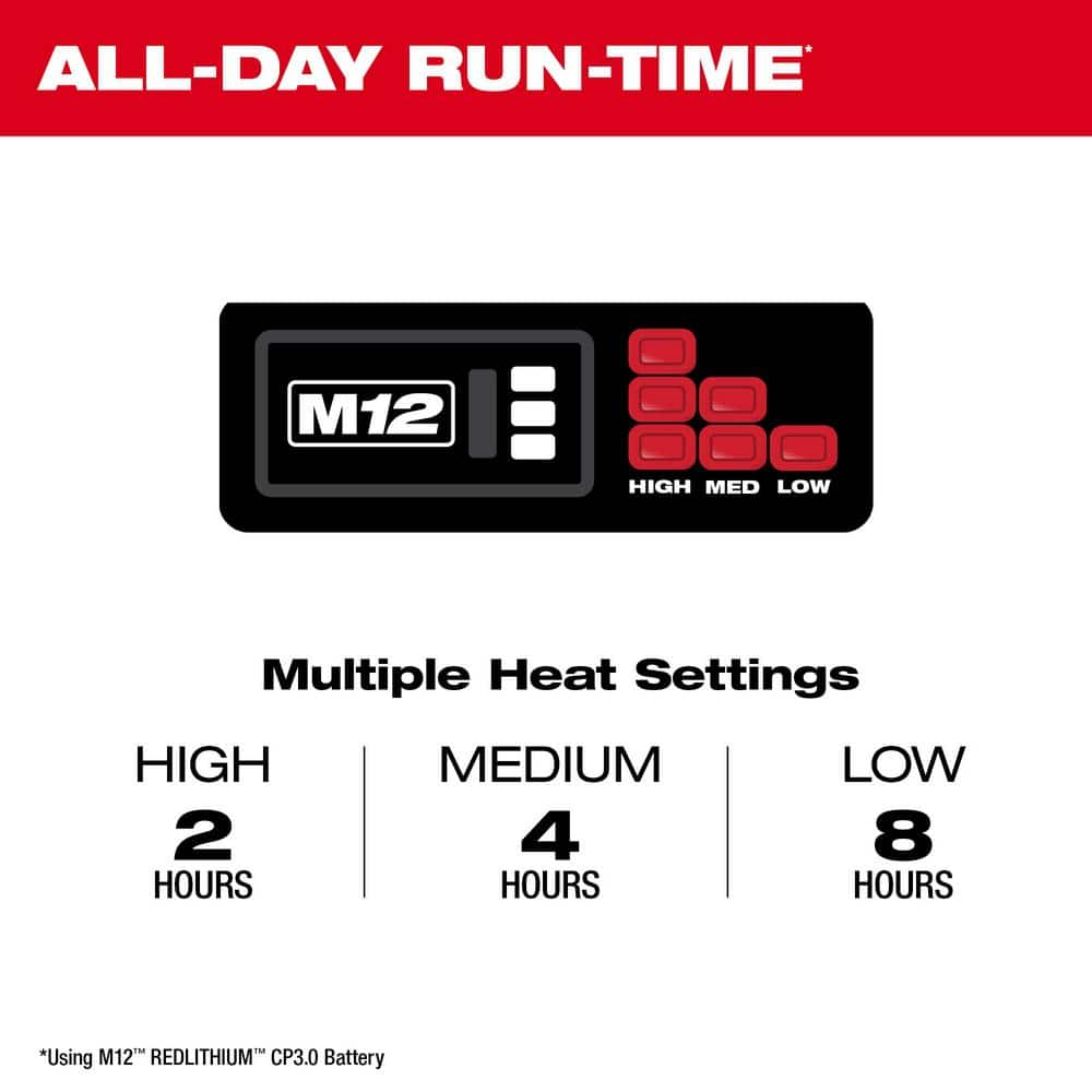 Milwaukee Women’s 2X-Large M12 12-Volt Cordless Gray Heated Hoodie Kit with (1) 2.0Ah Battery & Charger