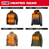 Milwaukee Women’s 2X-Large M12 12-Volt Cordless Gray Heated Hoodie Kit with (1) 2.0Ah Battery & Charger
