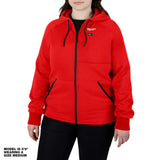 Milwaukee Women’s X-Small M12 12V Lithium-Ion Cordless Red Heated Hoodie Kit with (1) 2.0Ah Battery & Charger