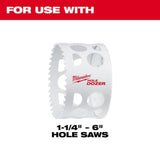 Milwaukee 3/8 in. Quick-Change Large Hole Saw Arbor with Pilot Drill Bit, 5/8-18 Thread
