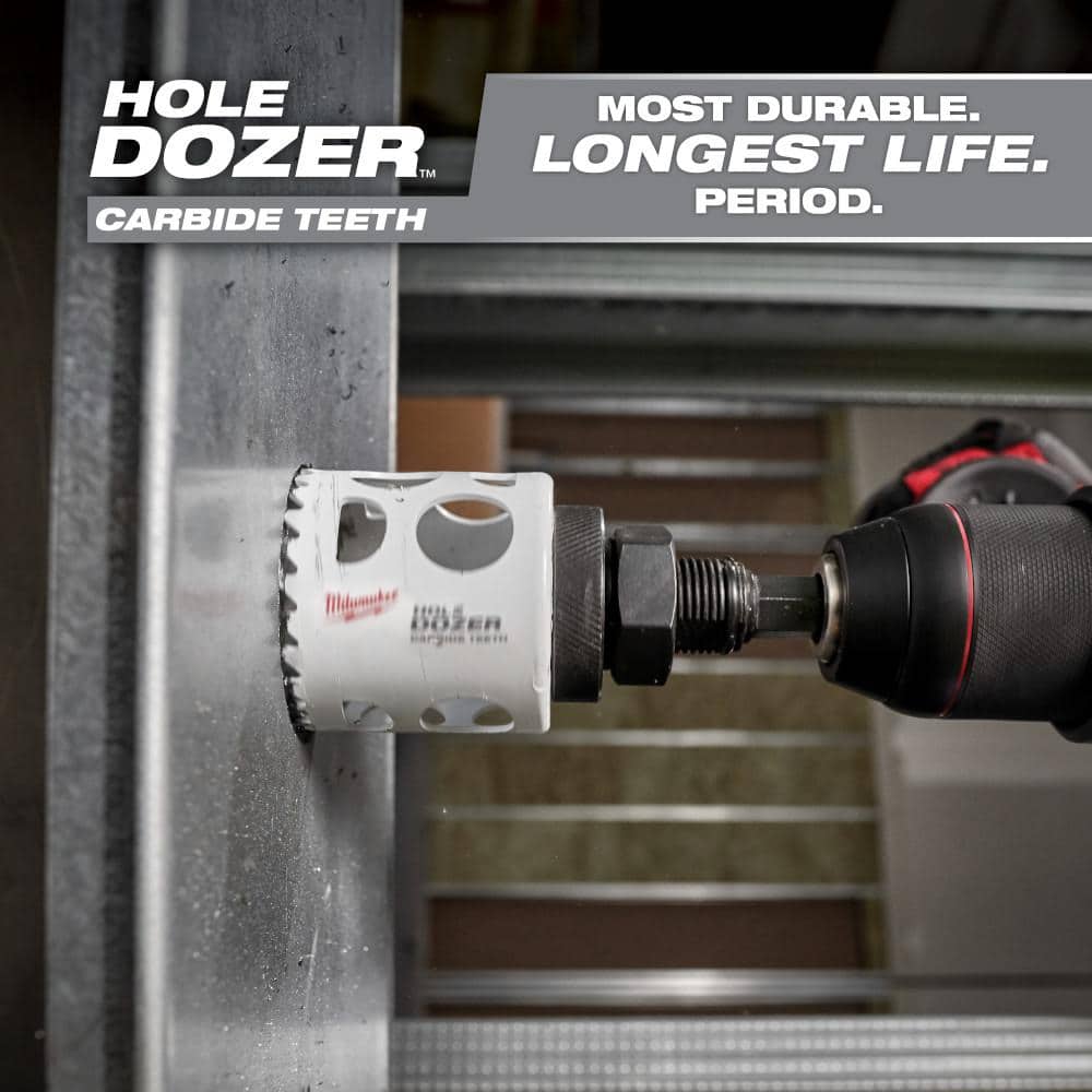Milwaukee Hole Dozer Plumbers Carbide Hole Saw Set with Hole Dozer Bi‑Metal Hole Saw Kit, 20‑Piece (Model 49-22-3091/49-22-4019)