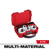 Milwaukee HOLE DOZER General Purpose Bi‑Metal Hole Saw Set, 9‑Piece (1 in., 1-1/4 in., 1-1/2 in., 2 in., 2-1/2 in.)
