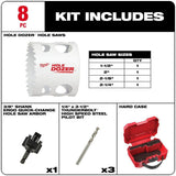 Milwaukee Hole Dozer Bi-Metal Hole Saw Kit with SHOCKWAVE Impact Duty Titanium Twist Drill Bit Set (31-Piece)