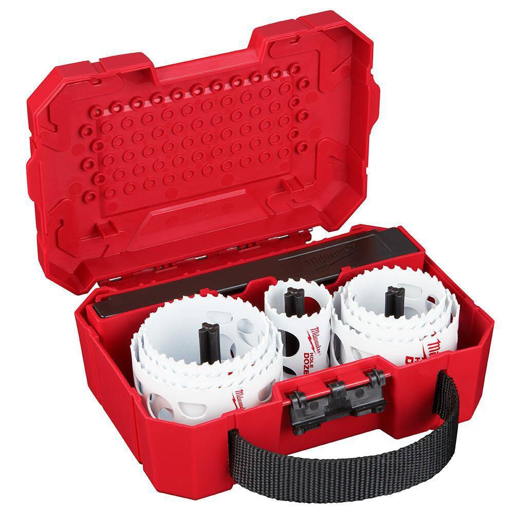 Milwaukee Hole Dozer General Purpose Bi-Metal Hole Saw Set (11-Piece) with SHOCKWAVE Impact-Duty Titanium Drill Bit Set (15-Piece)