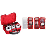 Milwaukee SHOCKWAVE Impact Duty Alloy Steel Screwdriver Bit Set with PACKOUT Case + HOLE DOZER Bi‑Metal Hole Saw Set (117‑Piece)