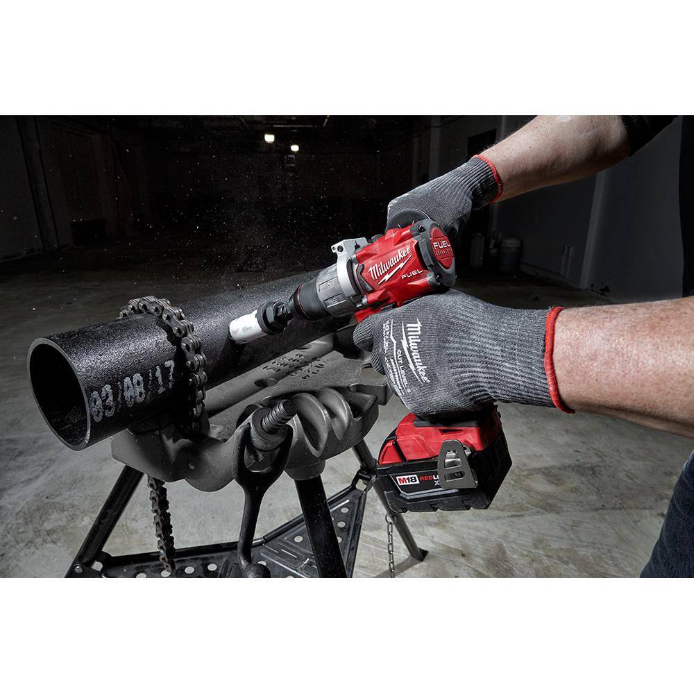 Milwaukee HOLE DOZER Electricians Bi‑Metal Hole Saw Set + SHOCKWAVE RED HELIX Titanium Drill Bit Set (42-Piece)