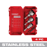 Milwaukee Carbide Hole Cutter Kit, 4-Piece (7/8 in., 1-1/8 in., 1-3/8 in.)