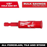 Milwaukee 1/2 in. Diamond MAX Hole Saw with 1/4 in. Hex Shank