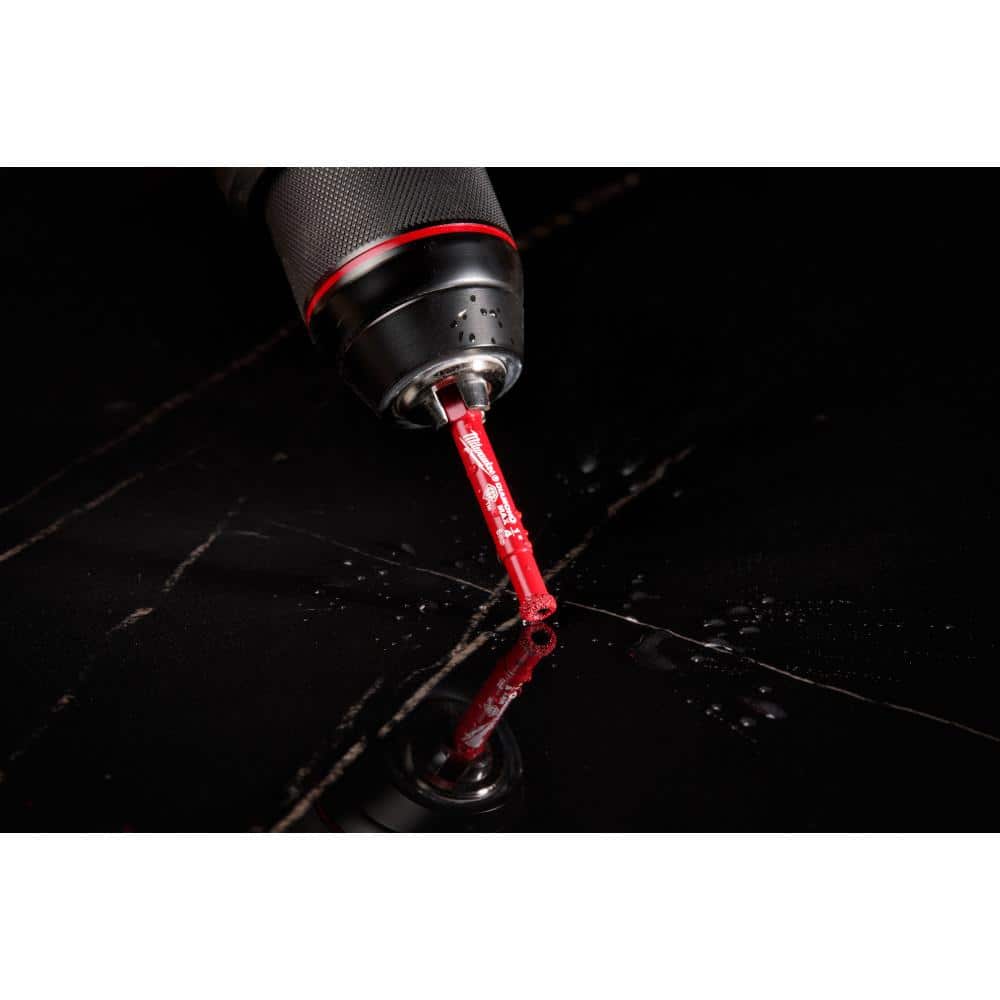 Milwaukee 1/2 in. Diamond MAX Hole Saw with 1/4 in. Hex Shank