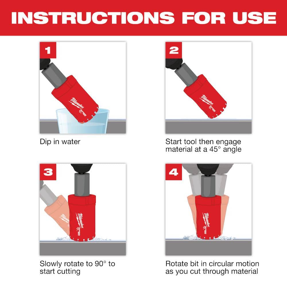 Milwaukee 1-3/8 in. Diamond MAX Hole Saw