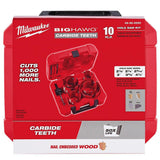 Milwaukee BIG HAWG Carbide Hole Saw Kit with PACKOUT Case & SWITCHBLADE Plumbers Selfeed Bits Set (14-Piece)