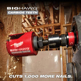 Milwaukee BIG HAWG Carbide Hole Saw Kit (9-Piece) with PACKOUT Case