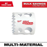 Milwaukee 2 in. HOLE DOZER Bi‑Metal Hole Saw, 49-56-9624