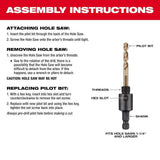 Milwaukee 4 in. HOLE DOZER Bi‑Metal Hole Saw with 3/8 in. Arbor and Pilot Bit