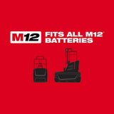 Milwaukee M12 12V Lithium-Ion Cordless 1/4 in. Hex Impact Driver, Tool-Only (2462-20)