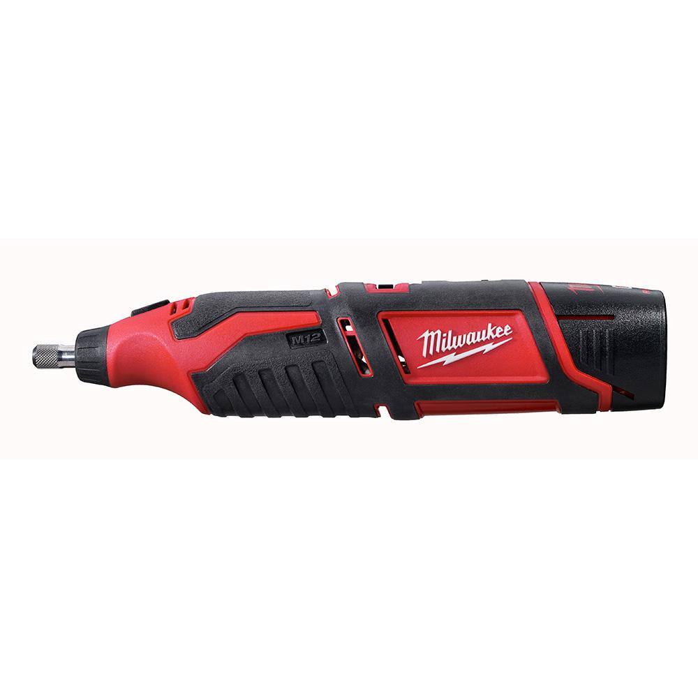 Milwaukee M12 FUEL SURGE 12V Lithium-Ion Brushless Cordless 1/4 in. Hex Impact Driver Compact Kit with M12 Rotary Tool