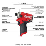 Milwaukee M12 FUEL SURGE 12-Volt Lithium-Ion 1/4 in. Cordless Hex Impact Driver Compact Kit with M12 Soldering Iron
