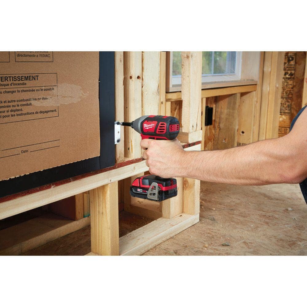 Milwaukee M18 18-Volt Lithium-Ion Cordless 1/4 in. Impact Driver Kit with (2) 1.5Ah Batteries, Charger, Hard Case