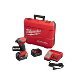 Milwaukee M18 FUEL SURGE 18V Brushless Cordless 1/4 in. Hex Hydraulic Impact Driver Compact Kit with Two 5.0Ah Batteries