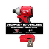 Milwaukee M18 18-Volt Lithium-Ion Brushless Cordless 1/4 in. Impact Driver with 3 Speeds (Tool-Only)