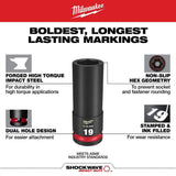 Milwaukee SHOCKWAVE 1/4 in. Drive Metric 6-Point Impact Socket Set (14-Piece)