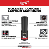 Milwaukee SHOCKWAVE 1/2 in. Drive SAE 6-Point Impact Socket Set (12-Piece)