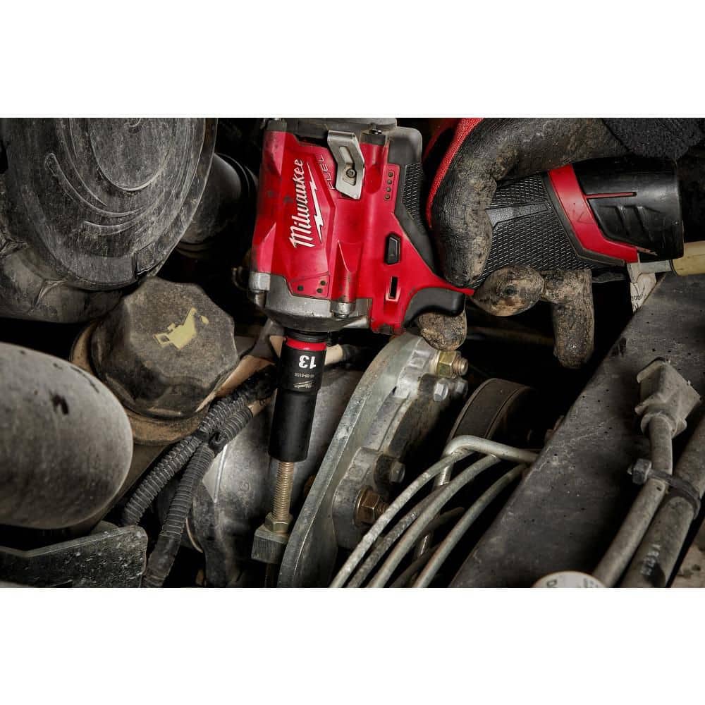Milwaukee SHOCKWAVE 3/8 in. Drive Metric 6-Point Impact Socket Set (14-Piece)