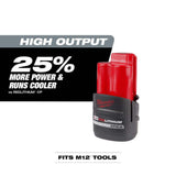 Milwaukee M12 FUEL 12V Lithium‑Ion Brushless Cordless 3/8 in. & 1/2 in. Right Angle Impact Wrenches Set (2‑Tool)