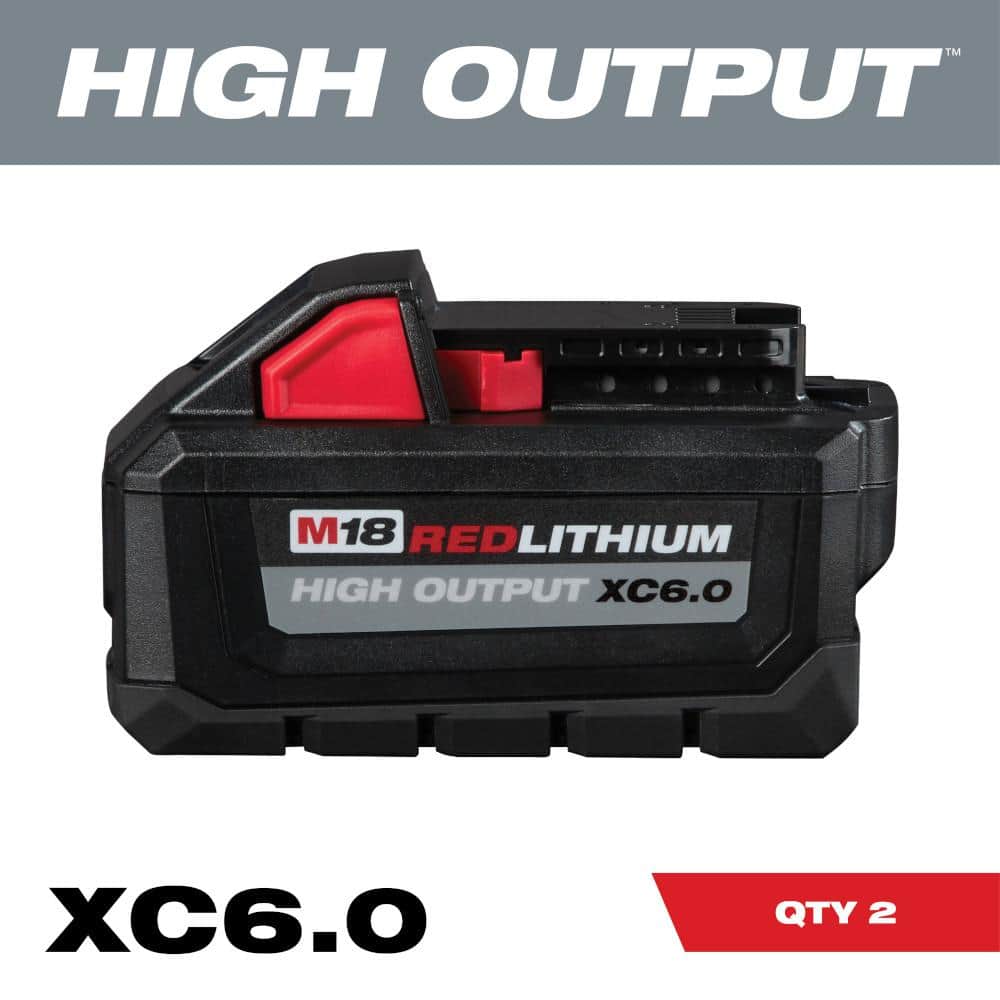 Milwaukee M18 FUEL GEN-3 18V Lithium-Ion Brushless Cordless 3/8 in. Impact Wrench w/7-1/4 in. Circ, Two 6Ah HO Batteries