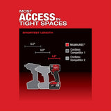 Milwaukee M18 FUEL 18V Brushless 3/8 in. Compact Impact Wrench with Friction Ring + (3) M18 REDLITHIUM High Output XC6.0 Batteries