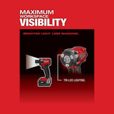 Milwaukee M18 FUEL 18V Brushless 3/8 in. Compact Impact Wrench with Friction Ring + (3) M18 REDLITHIUM High Output XC6.0 Batteries