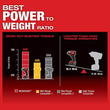 Milwaukee M18 FUEL Gen-2 18V Li‑Ion Brushless Cordless Mid‑Torque 1/2 in. Impact Wrench with Friction Ring + SAE Deep Socket Set, 19‑Piece