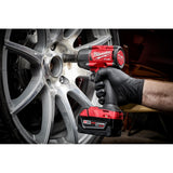 Milwaukee M18 FUEL 18V Lithium-Ion Brushless Cordless 1/2 in. Mid-Torque Impact Wrench, Tool-Only w/ (3) High Output Battery Pack 6.0Ah