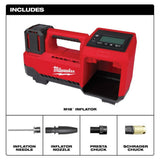 Milwaukee M18 18-Volt Lithium-Ion Cordless Portable Tire Inflator, 150 PSI (Tool-Only), 13.8 x 6.4 x 7.8 in