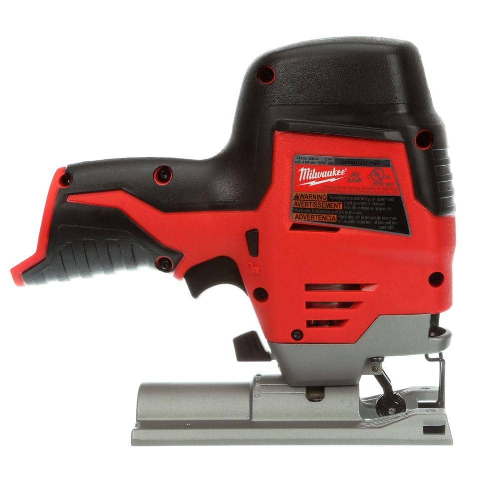 Milwaukee M12 12-Volt Lithium-Ion Cordless Jig Saw, Hybrid Grip (Tool-Only), 3/4 in. Stroke