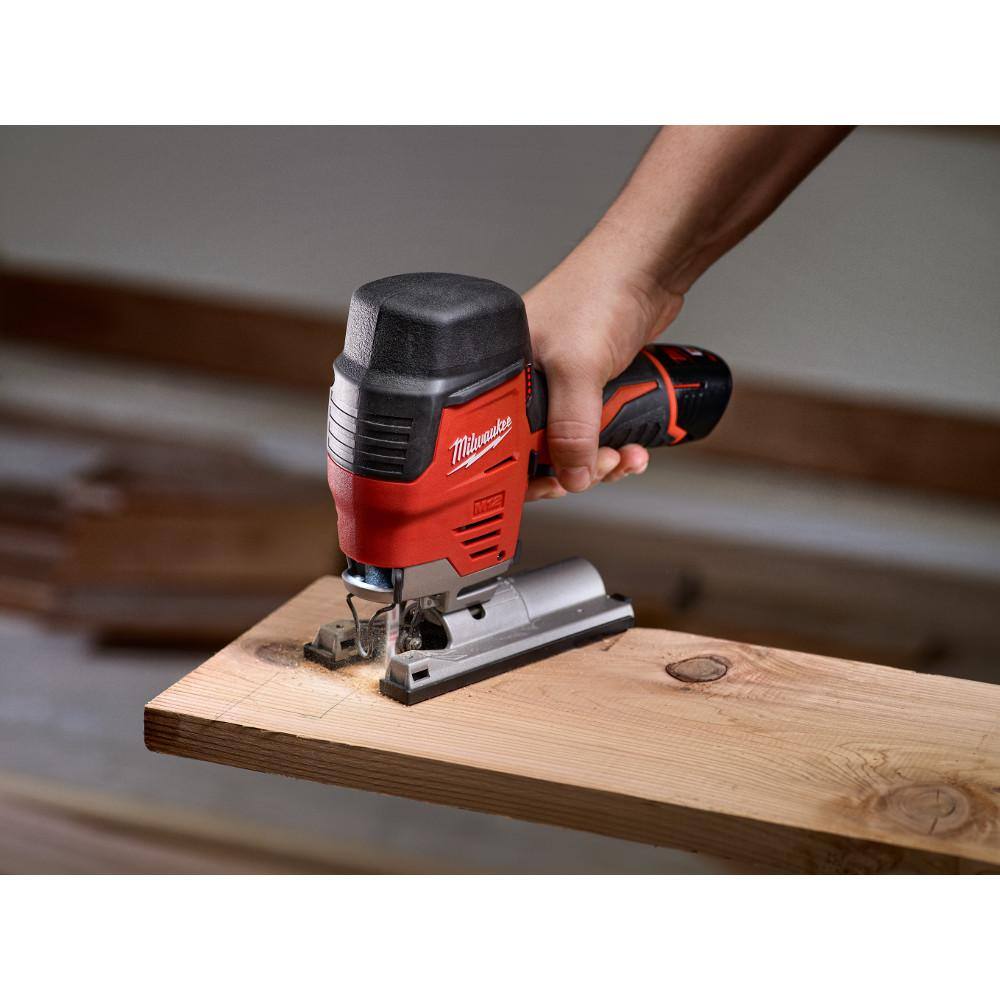 Milwaukee M12 12-Volt Lithium-Ion Cordless Jig Saw Kit with 1.5Ah Battery, Charger & Tool Bag