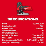 Milwaukee M12 12-Volt Lithium-Ion Cordless Jig Saw & Oscillating Multi-Tool Combo Kit with (1) 2.0Ah Battery and Charger